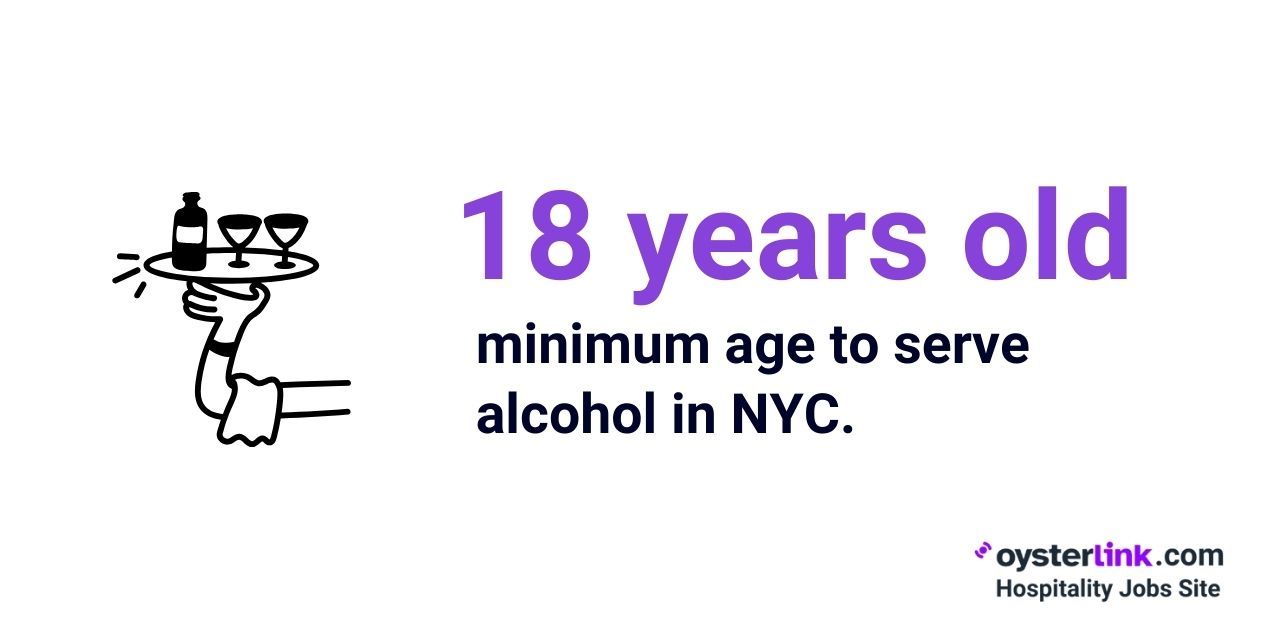 min age to serve alcohol in nyc
